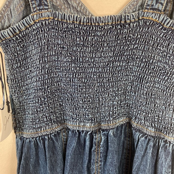 New Stretchy Blue Jean Denim Jayana Tight Body-Con Mini Dress Large  Elastic - Picture 7 of 7